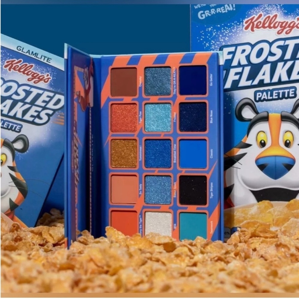 Glamlite x Frosted Flakes Eyeshadow Palette Limited Edition NIB